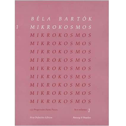 Mikrokosmos Bartok Volume 1 Pink by